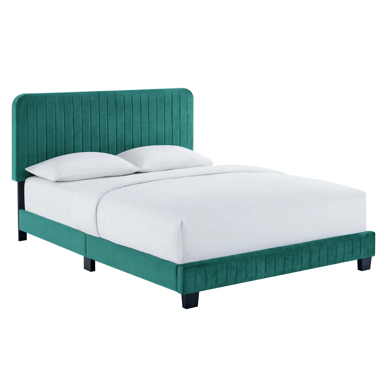 Modway - Celine Channel Tufted Performance Velvet Full Platform Bed