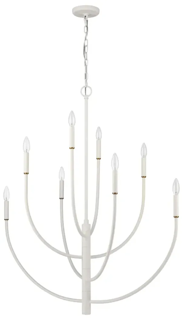 Continuance 36'' Wide 8-Light White Chandelier