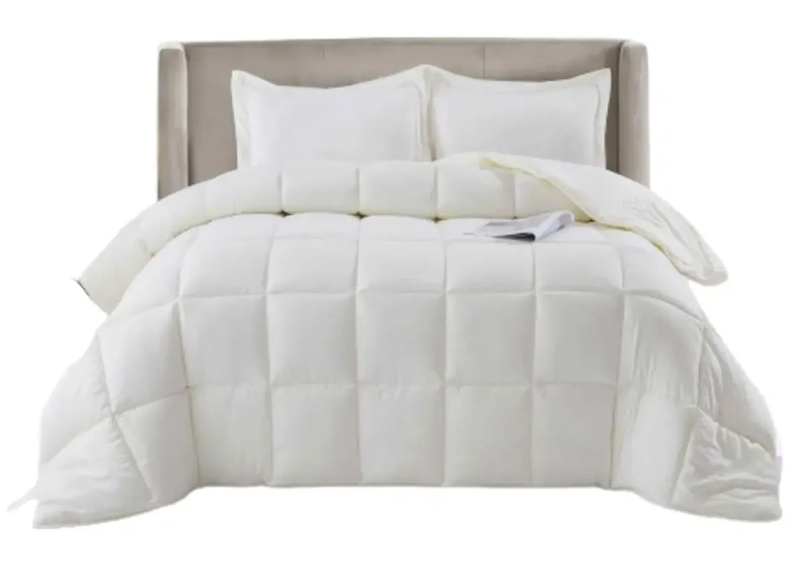 Hivvago 3 Piece Microfiber Reversible Comforter Set