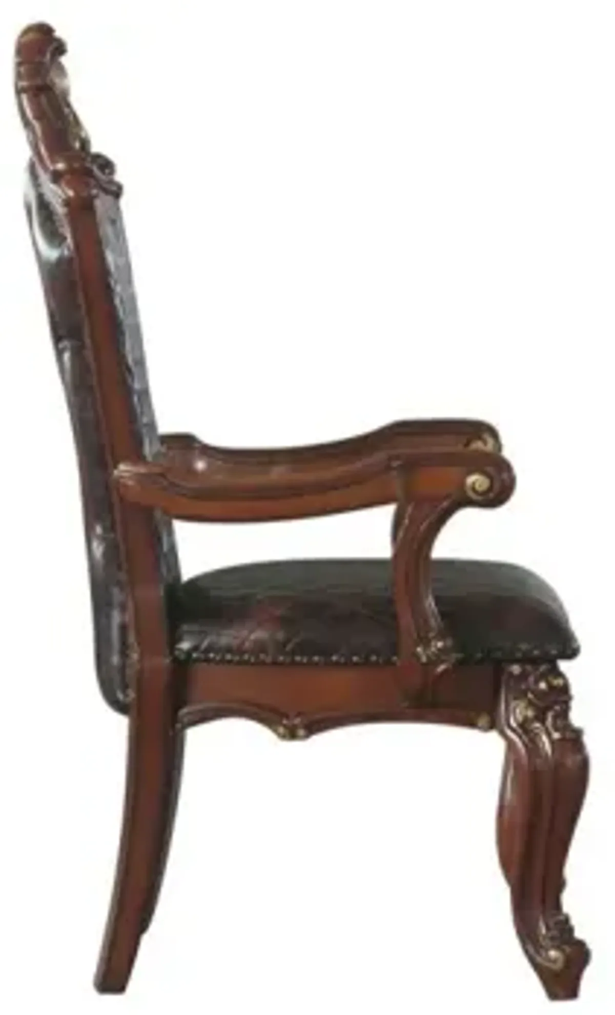 Picardy Armchair (Set of 2), Cherry Oak & PU