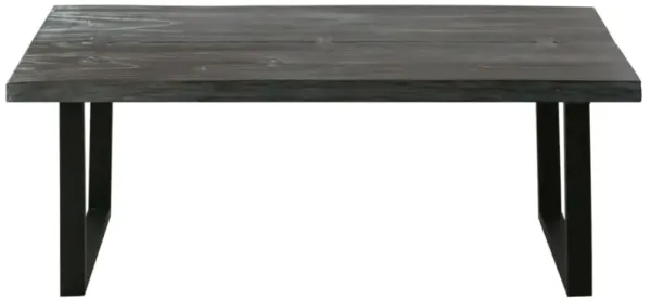 vidaXL Coffee Table Solid Mindi Wood 40.2"x22"x16.1" Gray