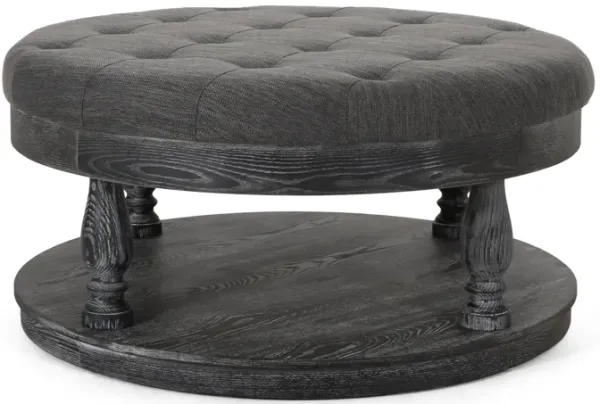 Streamdale Modern Tufted and Stitched Ottoman for Style and Comfort
