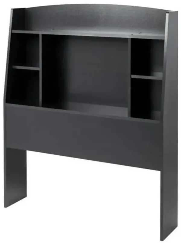 Twin Size Bookcase Storage Headboard with Shelves for Efficient Bedroom Organization and Storage