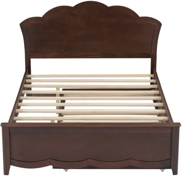 Merax Classic Platform Bed with Trundle