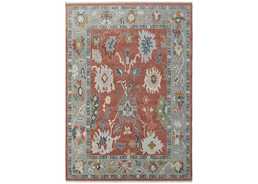 Karina 69G4F 9'6" x 13'6" Red/Gray/Ivory Rug