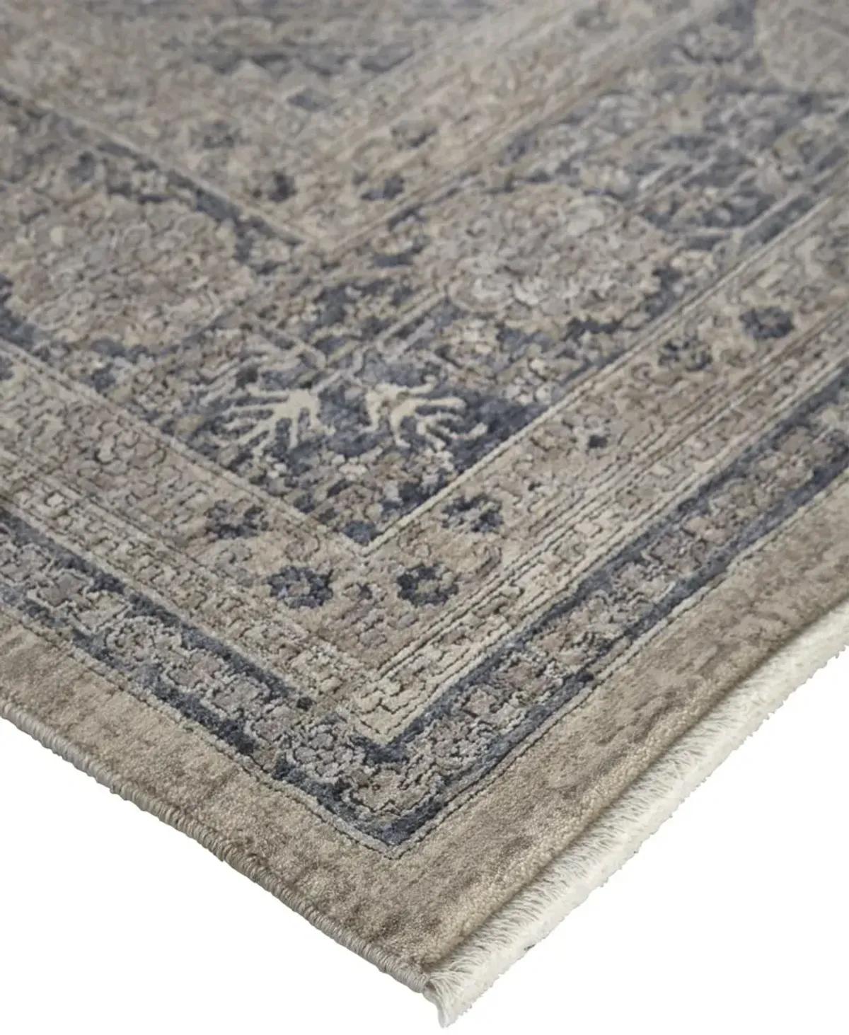 Marquette 3775F Taupe/Gray/Blue 2'8" x 12' Rug