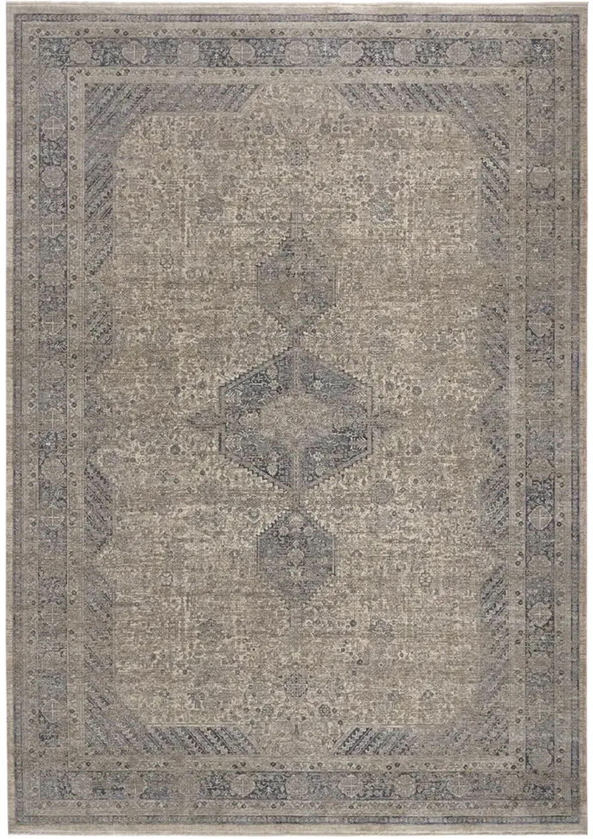 Marquette 3775F Taupe/Gray/Blue 2'8" x 12' Rug