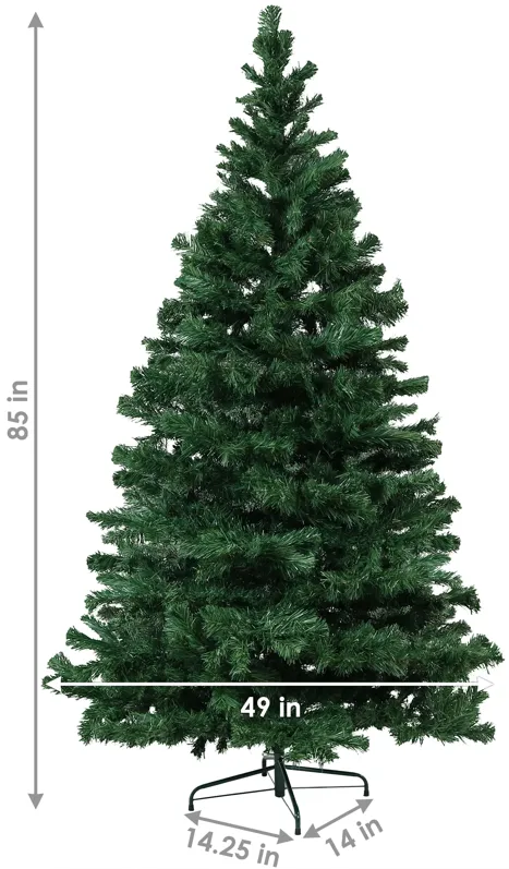 Sunnydaze Canadian Pine Indoor Artificial Christmas Tree - 7 ft