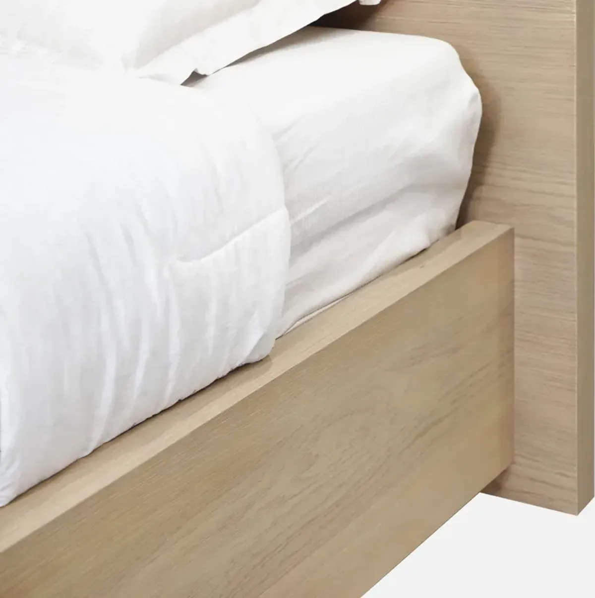 One Coastal Modern California King-size Platform Bed