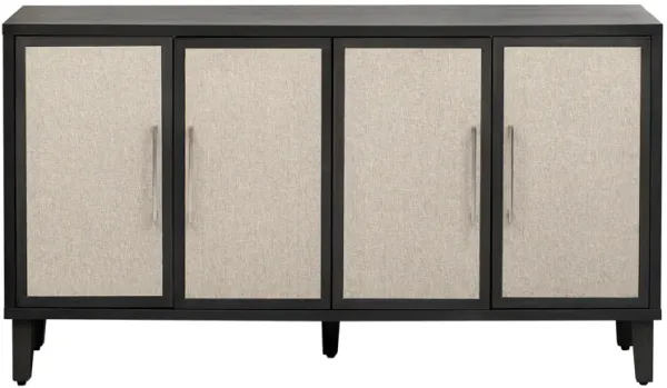 Light luxury style cabinet with linen doors for living room, study, entrance