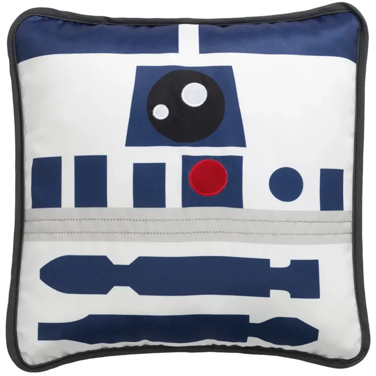 Lambs & Ivy Star Wars Signature R2D2 White/Blue Decorative Throw Pillow