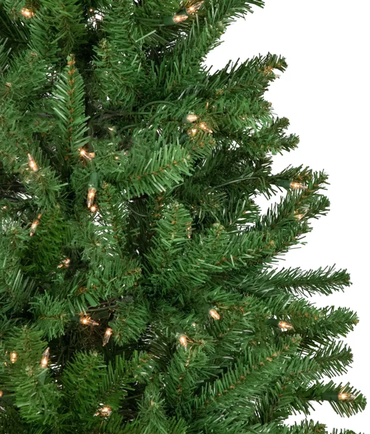 7.5' Pre-Lit Pencil White River Fir Artificial Christmas Tree - Clear Lights