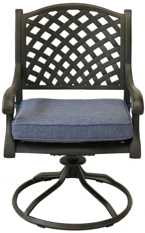 Cast Aluminum Dining Swivel Rocker