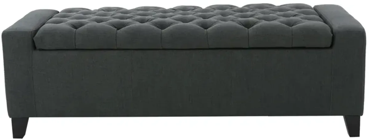 Merax Fabric Upholstered Storage Ottoman for Living Room, Bedroom