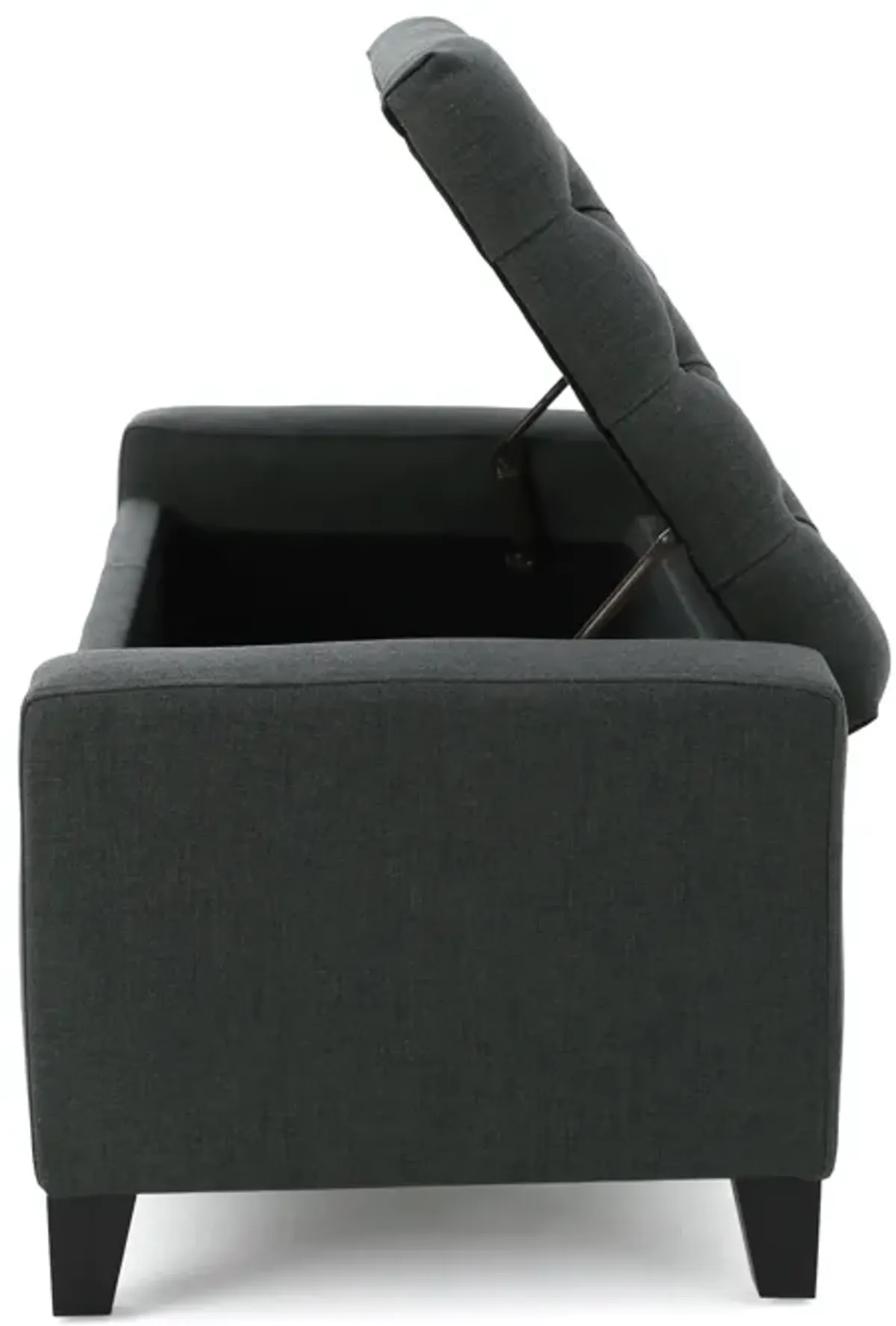 Merax Fabric Upholstered Storage Ottoman for Living Room, Bedroom
