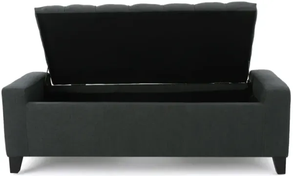 Merax Fabric Upholstered Storage Ottoman for Living Room, Bedroom
