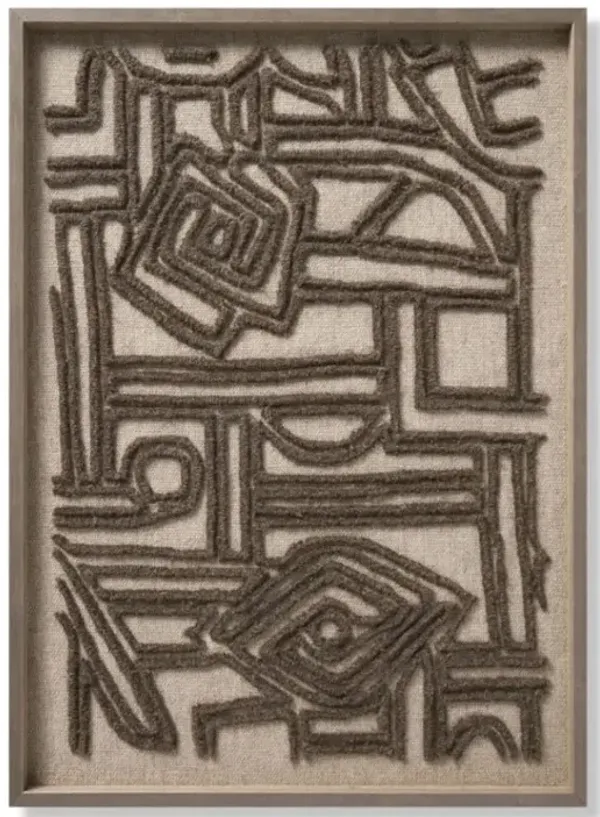 Allegory Brown Ivory Wall Art