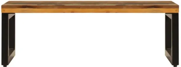 vidaXL Coffee Table 39.4"x19.7"x13.8" Solid Reclaimed Wood and Steel
