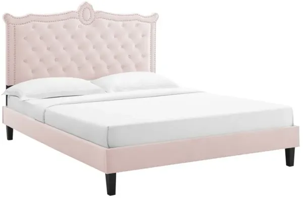 Modway - Clara Performance Velvet Queen Platform Bed