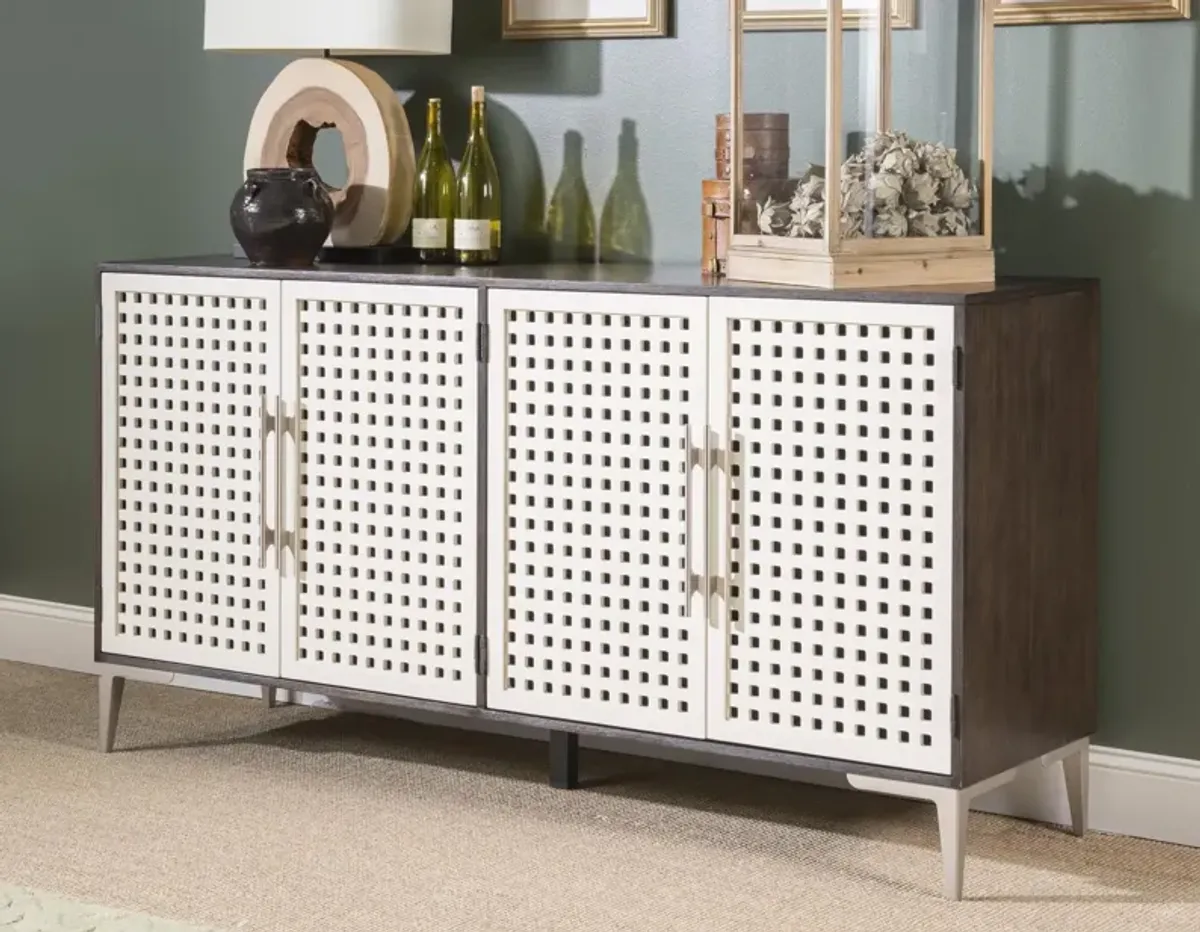 Biscayne Cabernet Entertainment Console