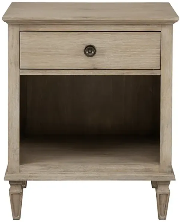 Gracie Mills Bolton French inspired Nightstand with Open Storage