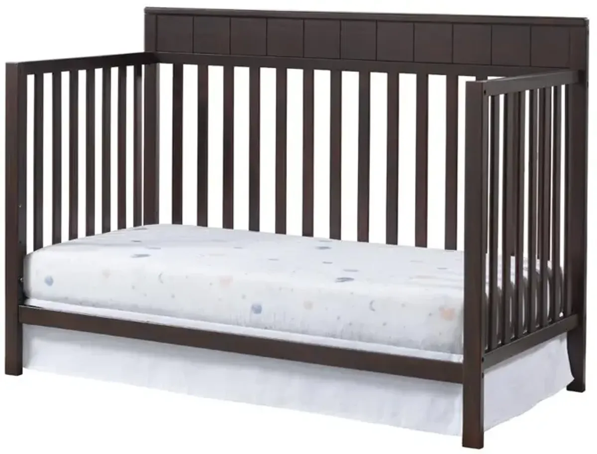 Oxford Baby Logan 4 In 1 Convertible Crib Espresso