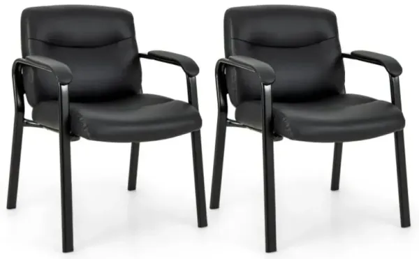 Hivvago Waiting Room Chair No Wheels Set of 2