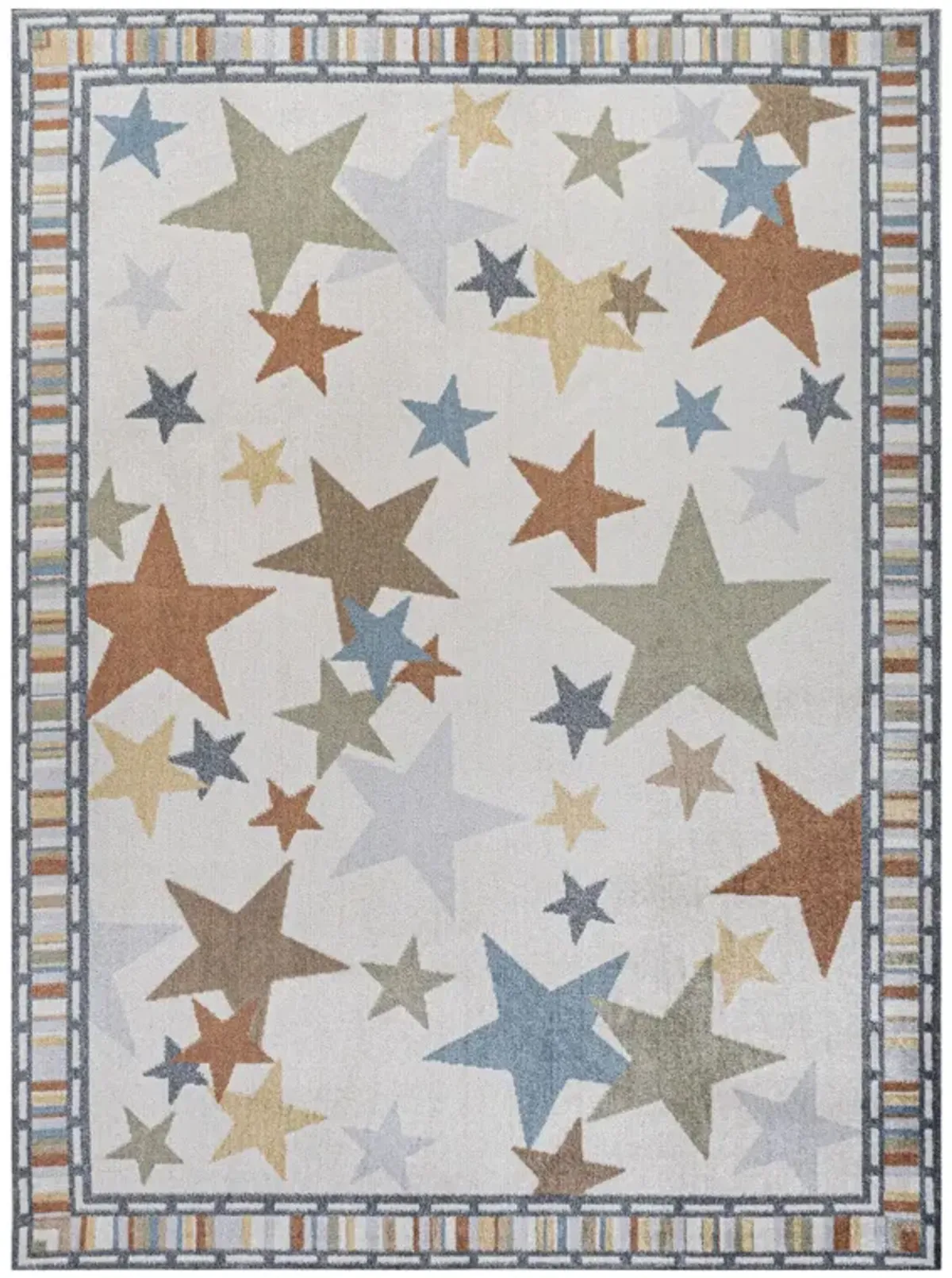 Star Gazer Geometric Machine Washable Area Rug