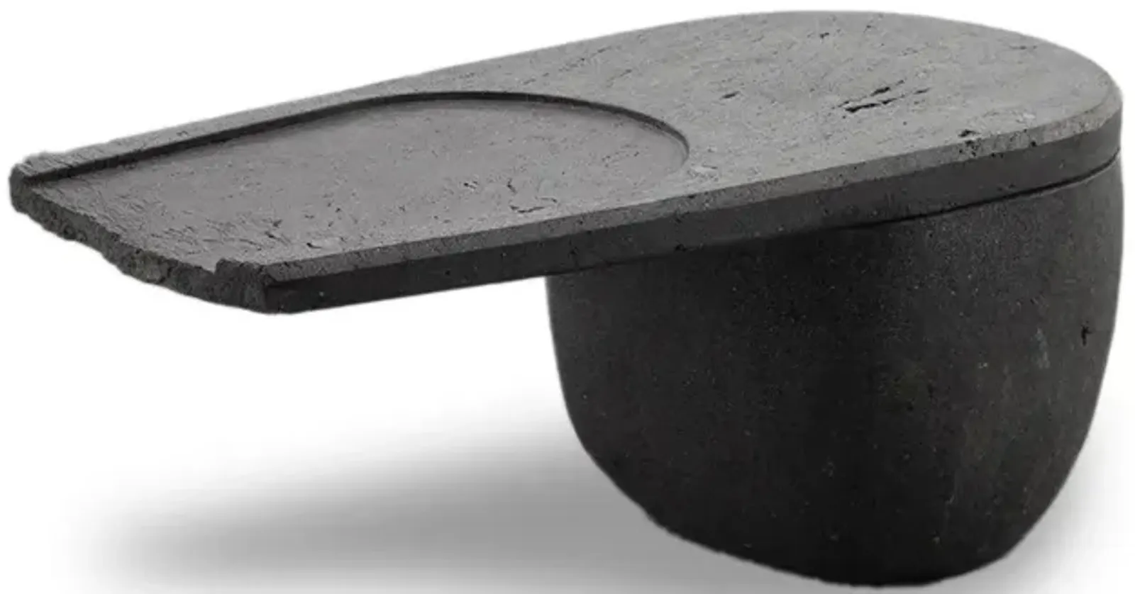 CENTRO Coffee Table Handcarved Volcanic Stone by ANDEAN, One-of-a-Kind