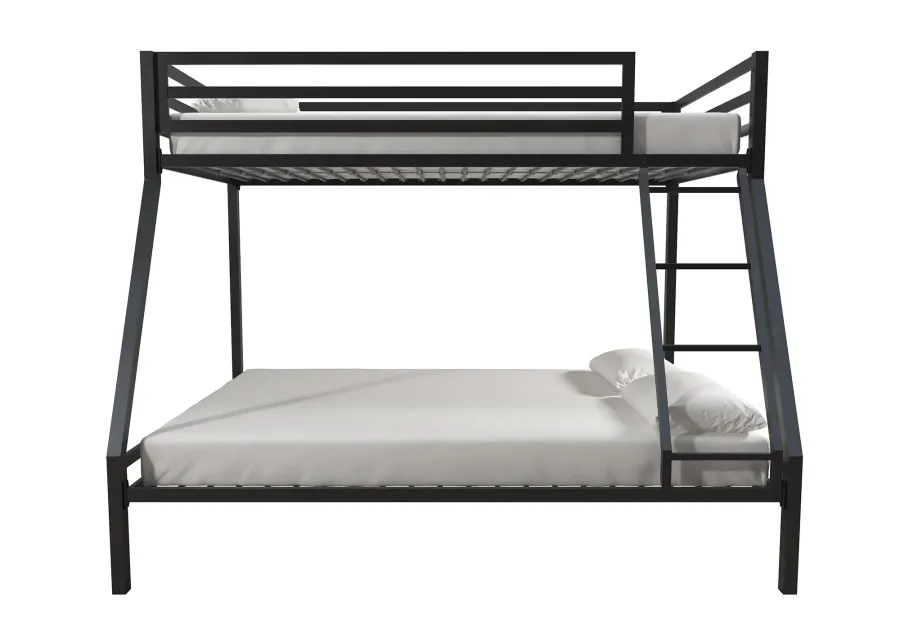 Mainstays Premium Twin over Full Metal Bunk Bed, Black