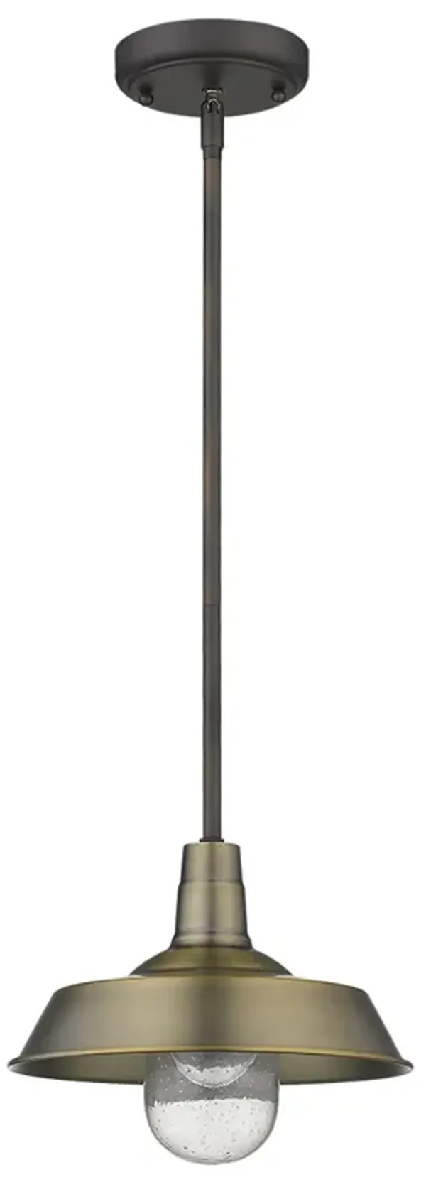 Hivvago Brushed Gold Shallow Plate Adjustable Pendant Light