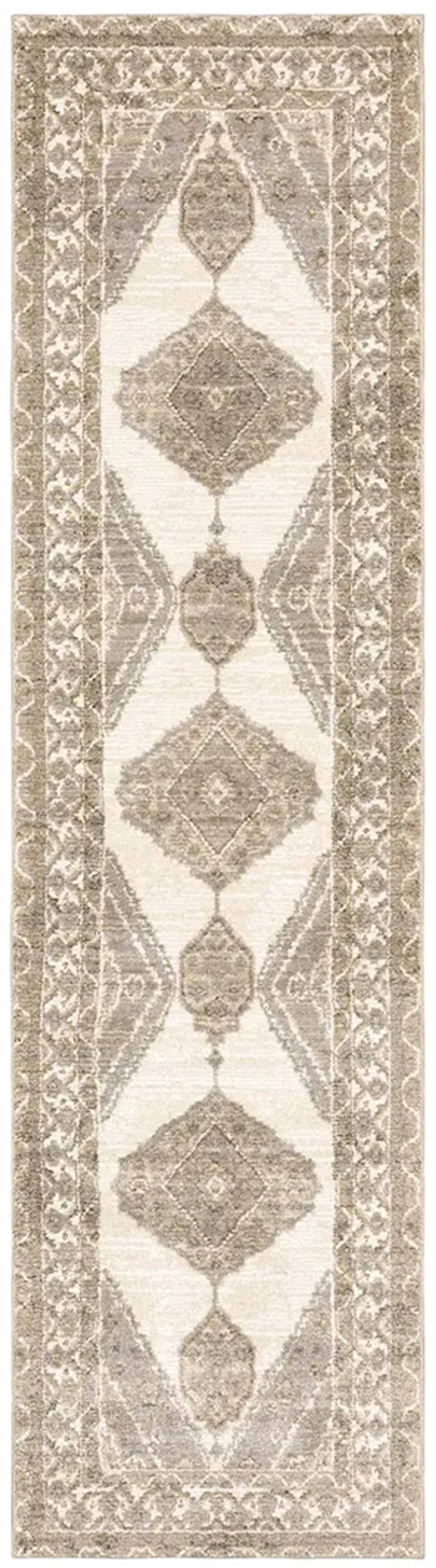 Andorra 2'6" x 12' Beige Rug