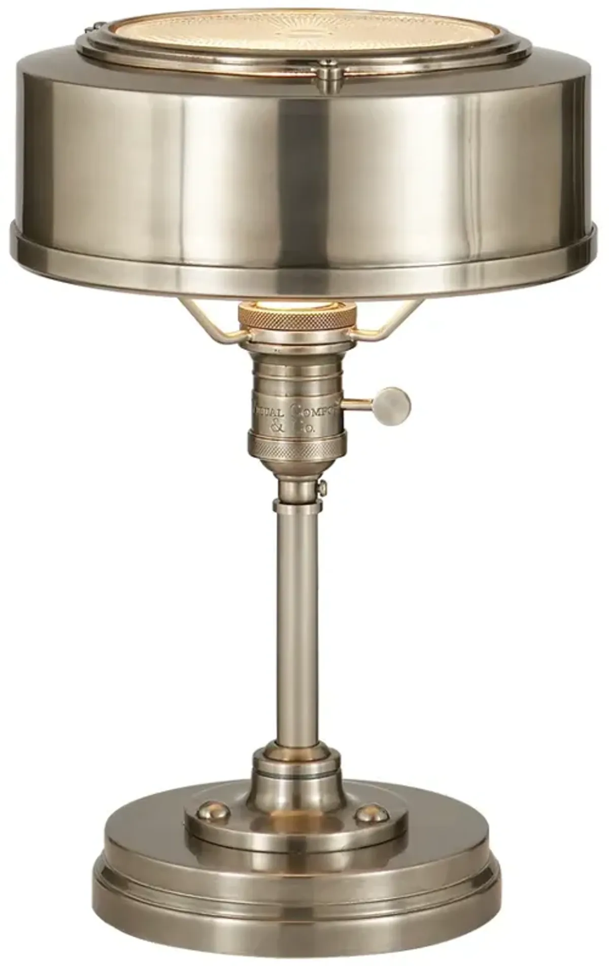 Henley Task Lamp in Antique Nickel