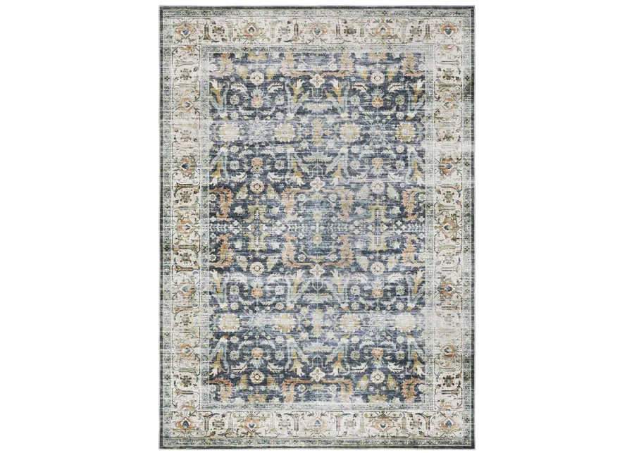 Charleston 7'6" x 10' Blue Rug