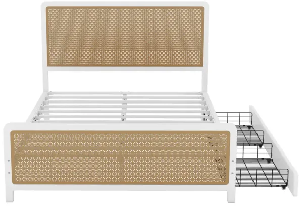 Merax Metal Platform Bed with 2 Drawers