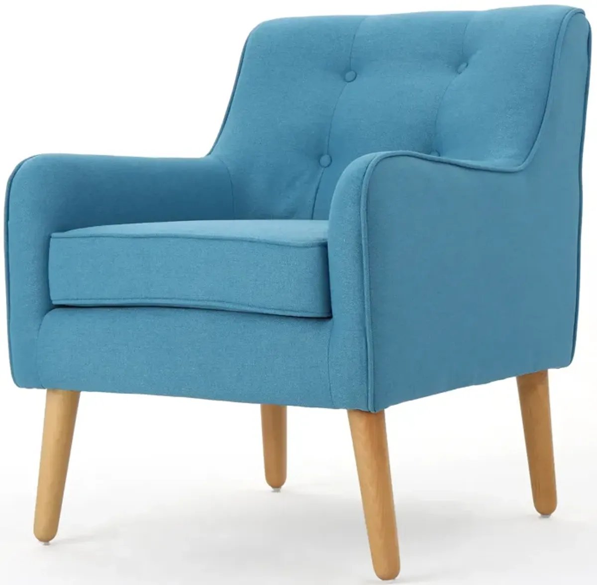 Merax Mid Century Button-Tufted Upholstered Arm Chair