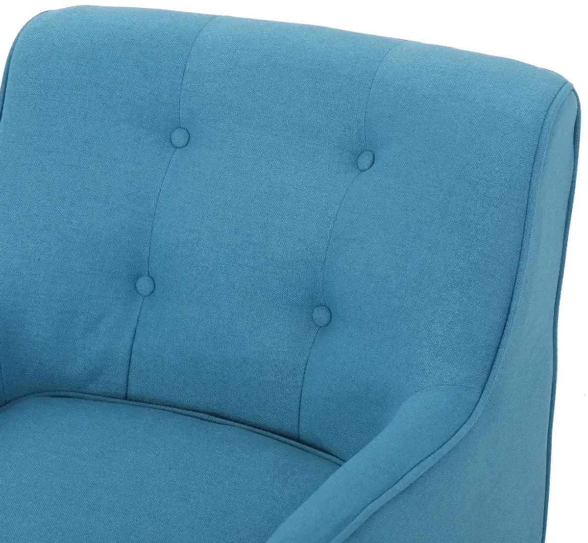 Merax Mid Century Button-Tufted Upholstered Arm Chair