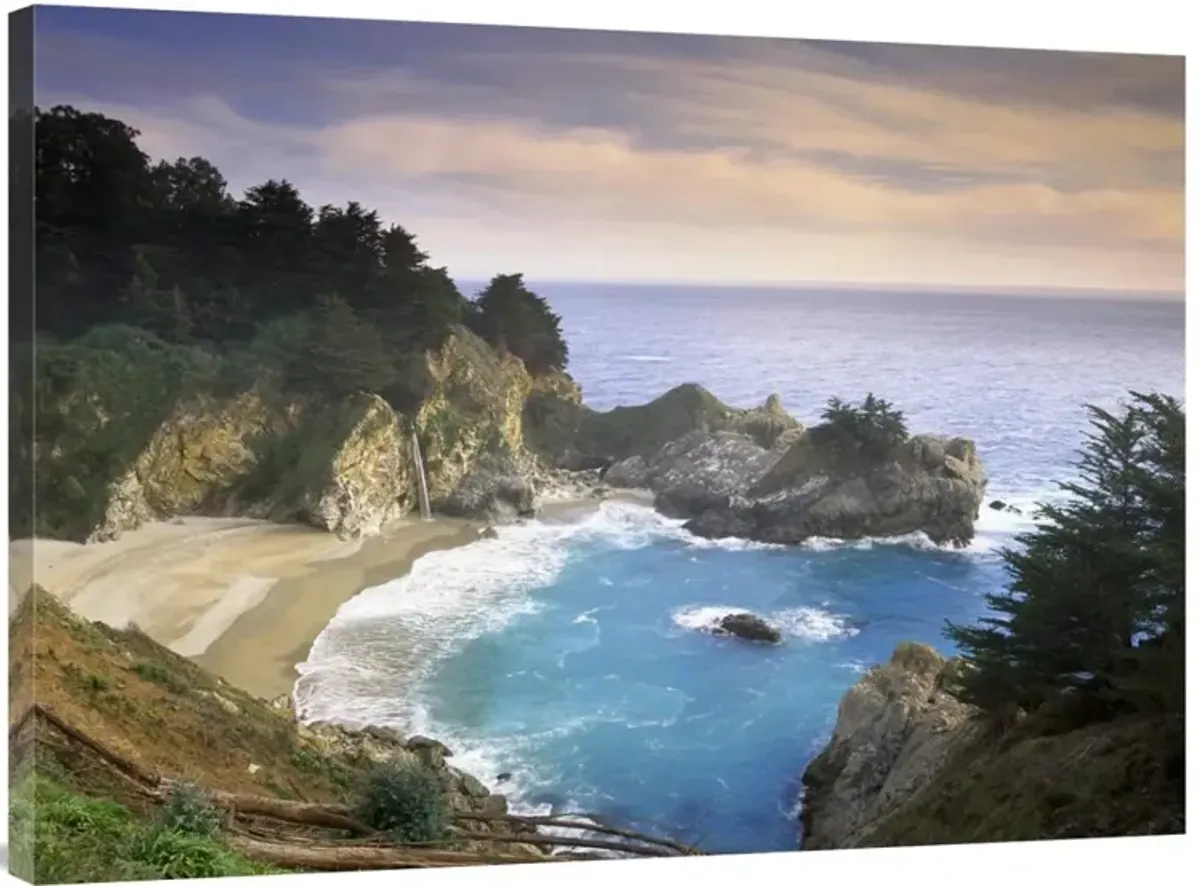 McWay Cove and McWay Falls, Julia Pfieffer-Burns State Park, California-Canvas Art-40x30