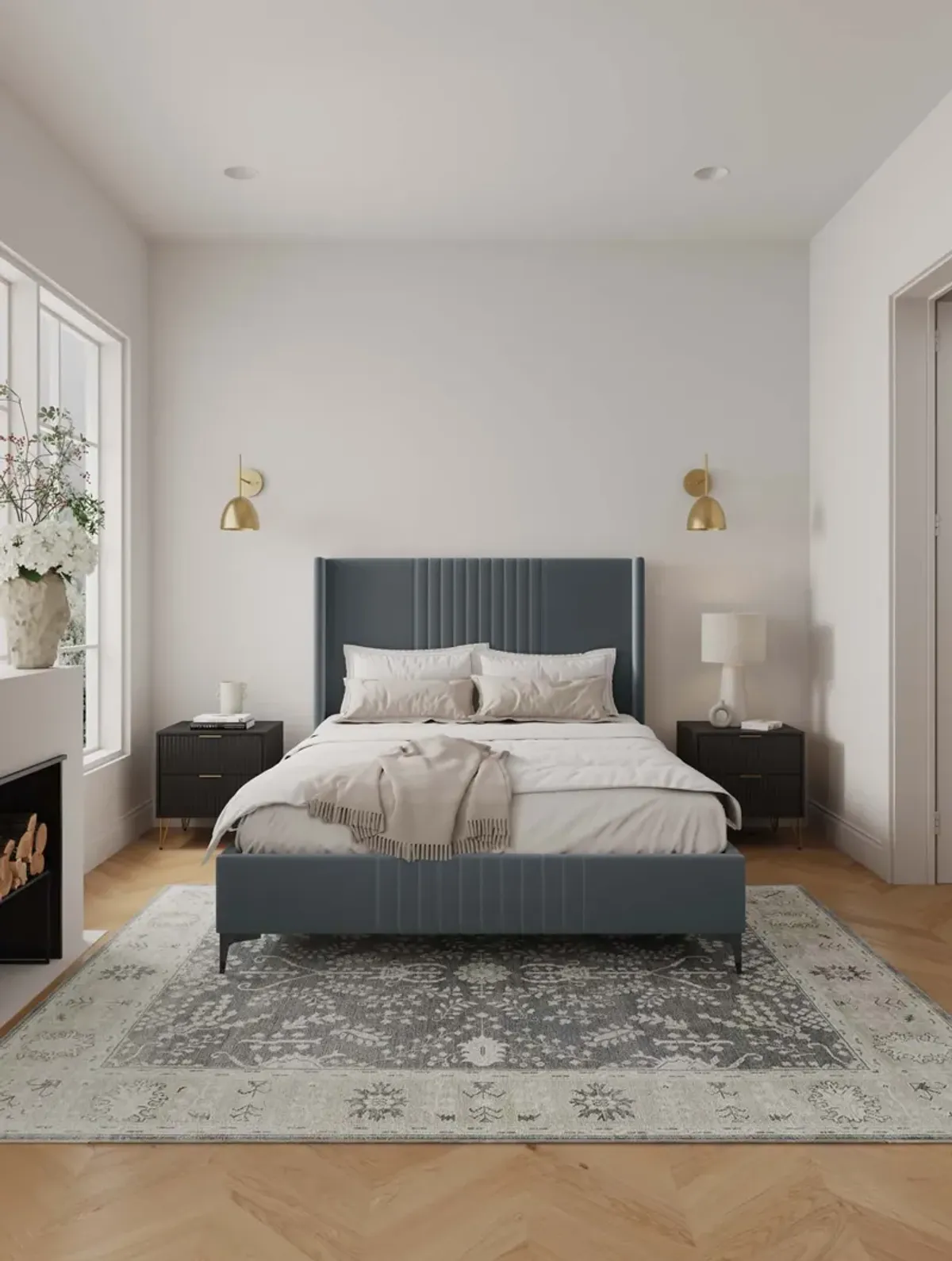 Promenade Gray Queen Bed