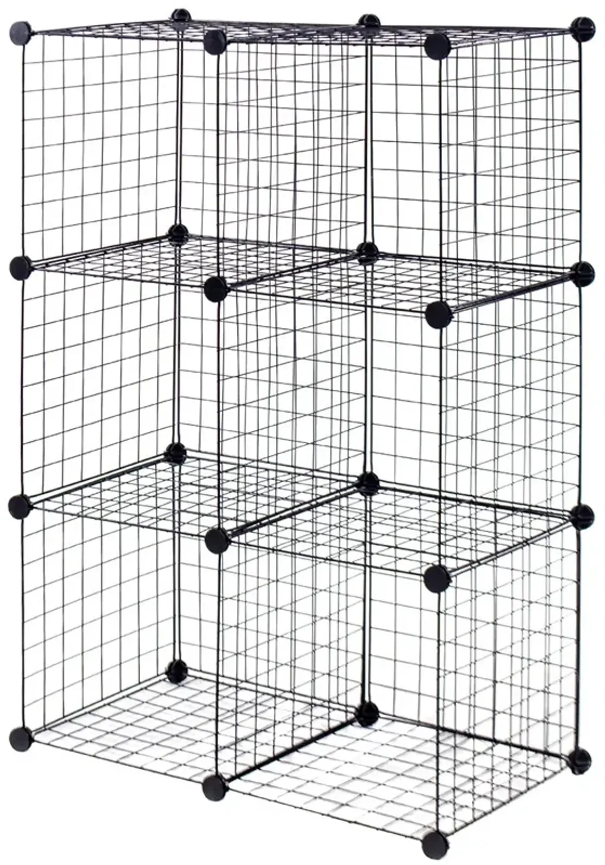 DIY 6 Metal Wire Free Standing Modular Storage Cubes