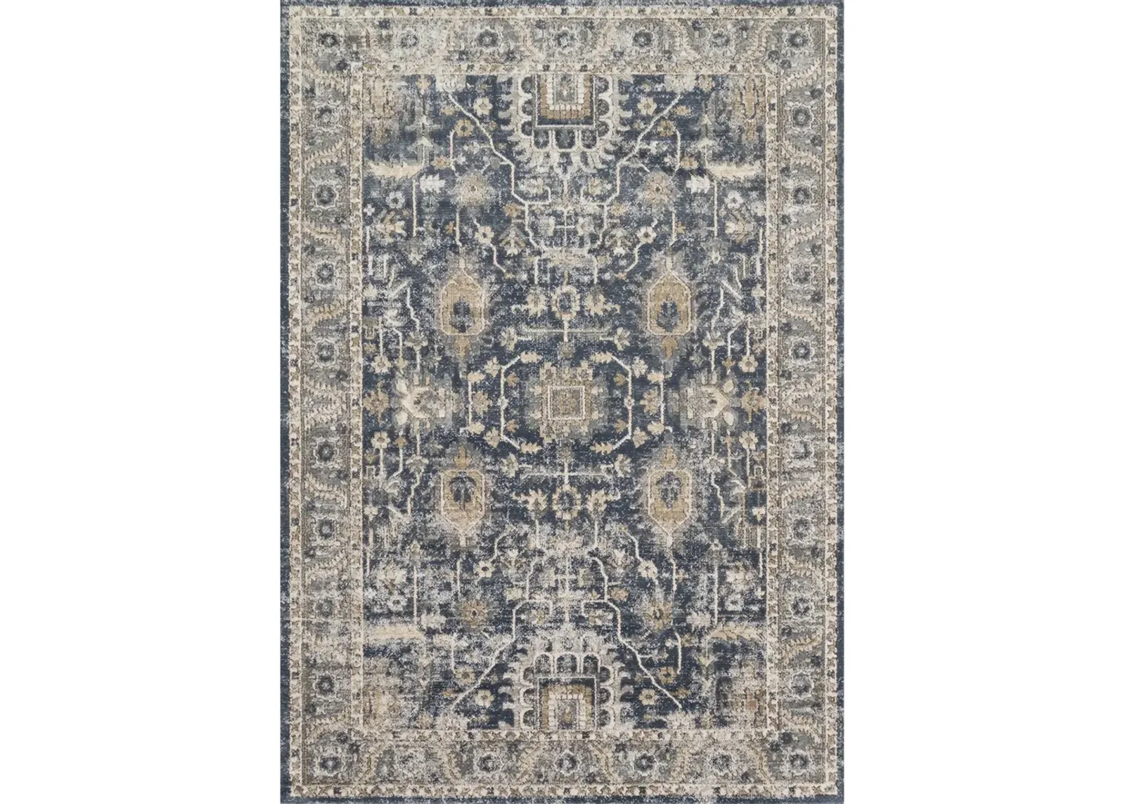 Teagan TEA03 Denim/Pebble 6'7" x 9'2" Rug