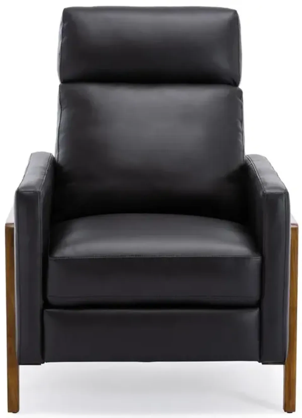 Comfort Pointe Reed Leather Push Back Recliner - Black