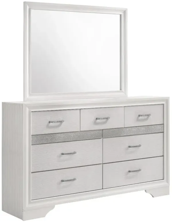 Coaster Co. of America Miranda 7-drawer Dresser with Mirror White