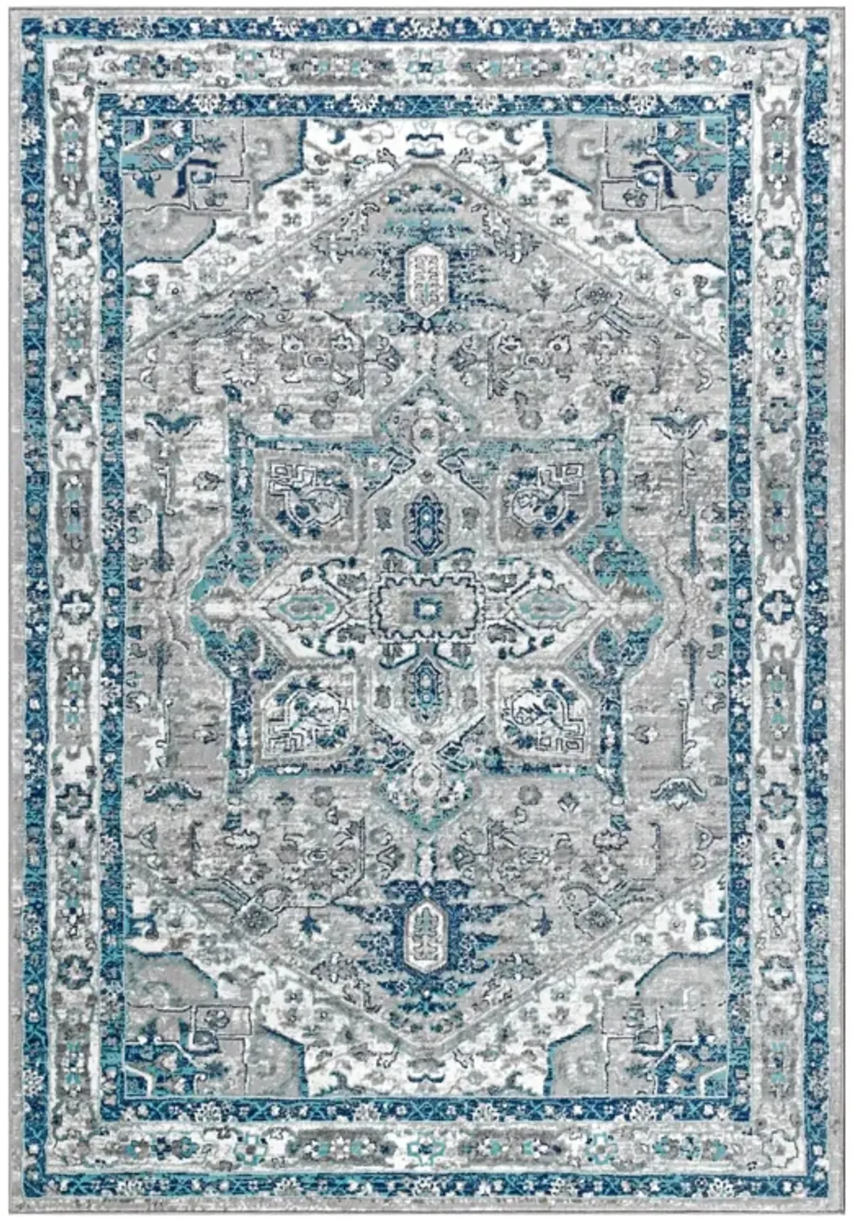 Jerica Modern Persian Vintage Medallion Area Rug