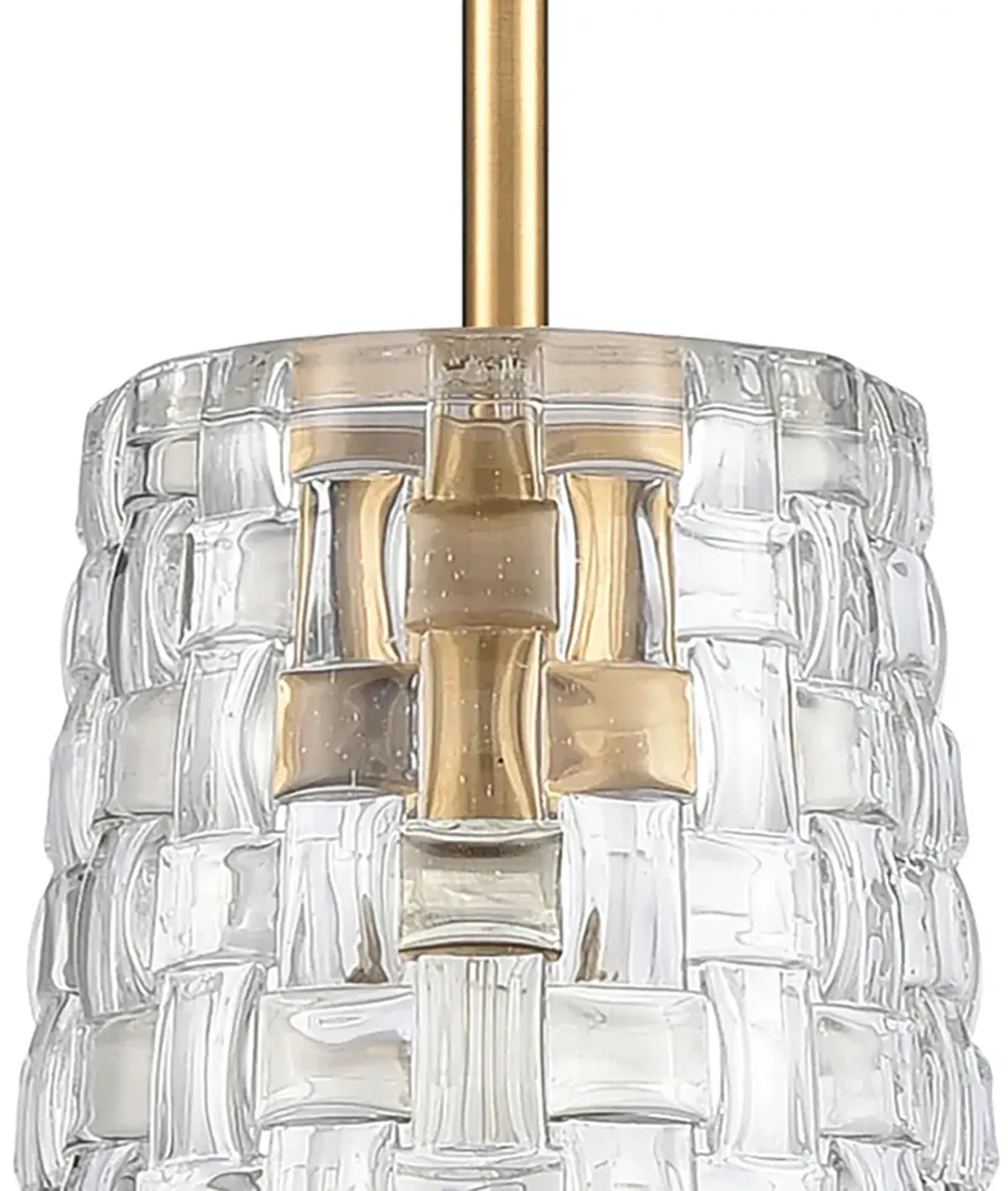 Lightweave 5.5'' Brass Wide 1-Light Mini Pendant