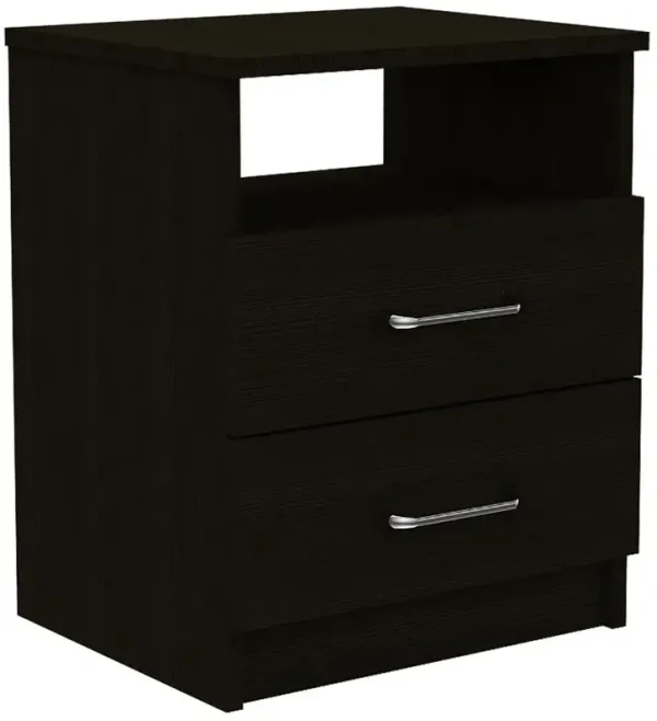 Salento Night Stand Black Wengue