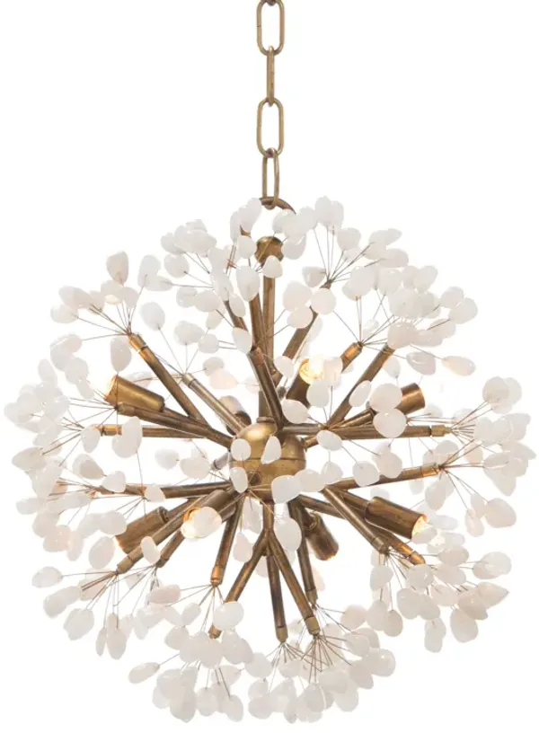 Quartz Crystal Spherical Eight-Light Chandelier