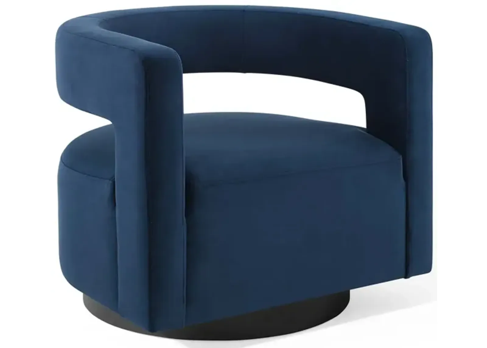 Spin Cutaway Performance Velvet Swivel Armchair