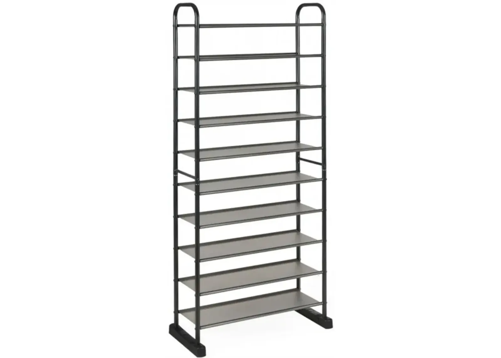 Hivvago 10-Tier Free-Standing Metal Frame Shoe Rack