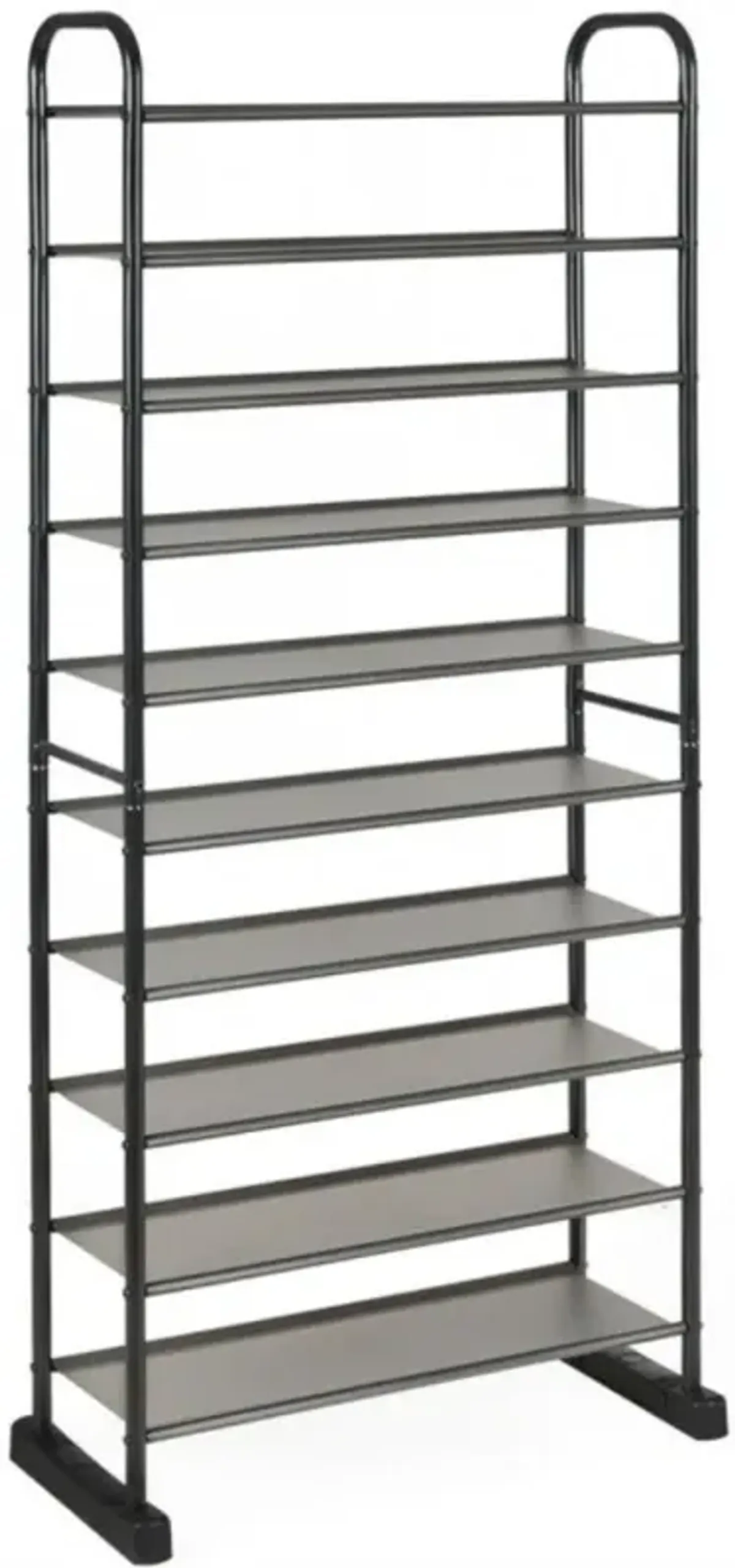 Hivvago 10-Tier Free-Standing Metal Frame Shoe Rack